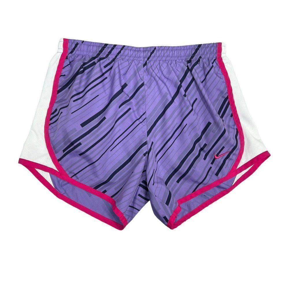 Nike Tempo Dri-Fit Running Shorts Girls Size‎ Large Purple Athletic Shorts